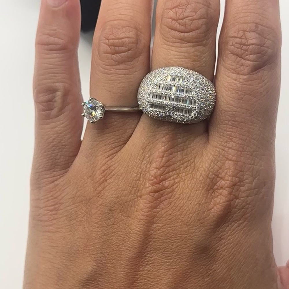 4ct Moissanite Heart Ring - Picture 10 of 16